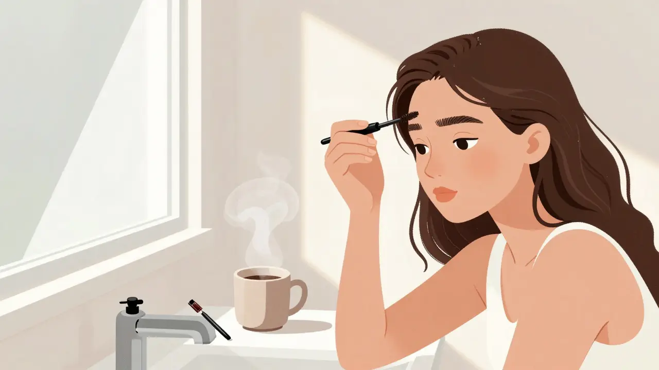 Как оформить брови гелем с оттенком: быстрый макияж на каждый день