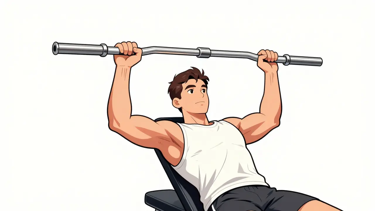 Французский жим на трицепс: правильная техника и распространенные ошибки в тренажерном зале