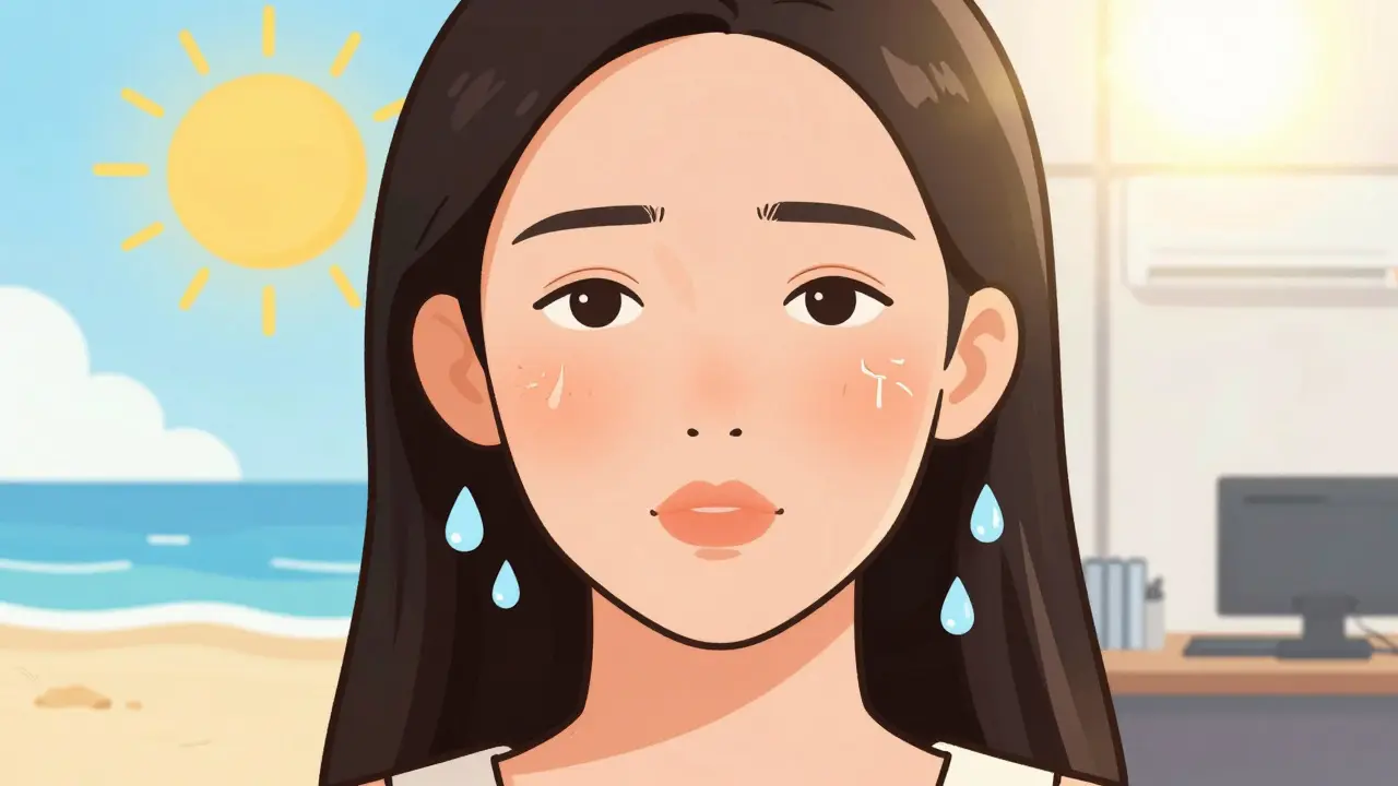 Как ухаживать за обезвоженной кожей лица летом: легкие формулы и SPF