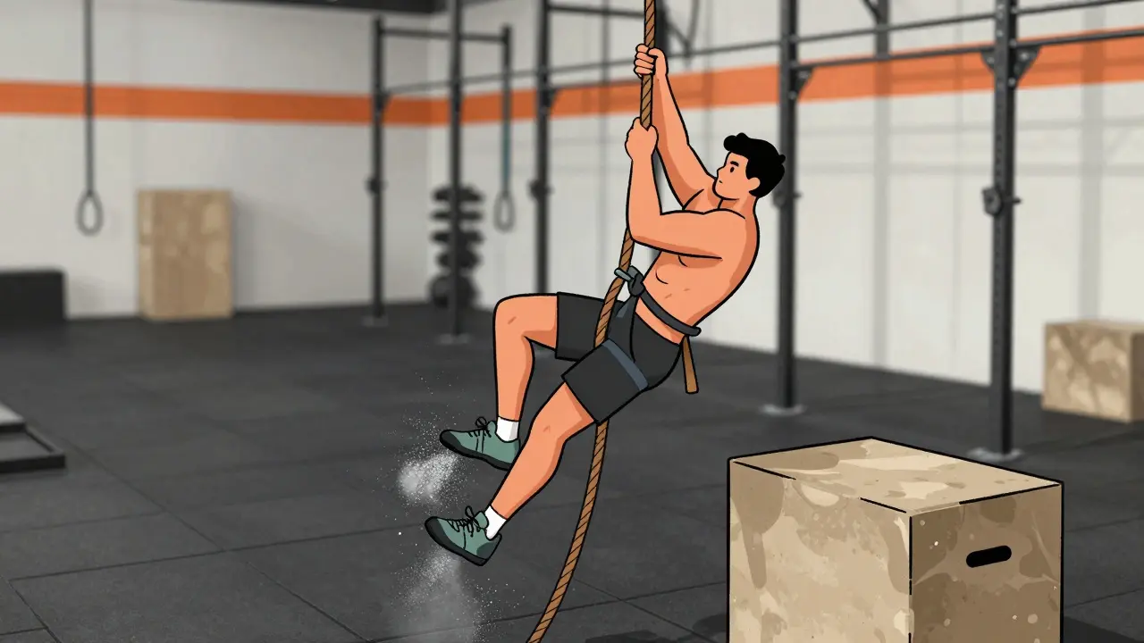 Подъемы по канату в кроссфите: полная инструкция по технике и подготовке