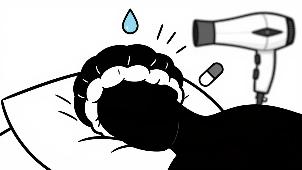 Женская шапочка из шелка для ночного ухода за волосами