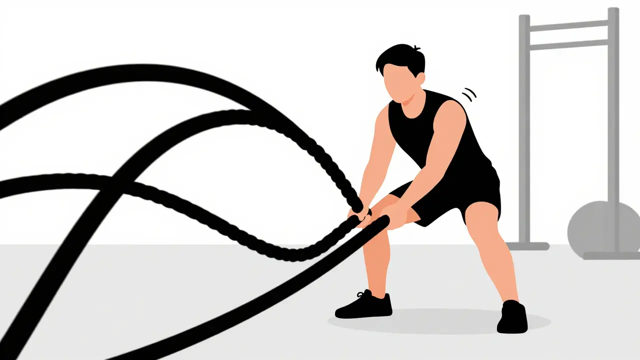Упражнения с Battle Ropes: как развить силу и выносливость с помощью боевых канатов