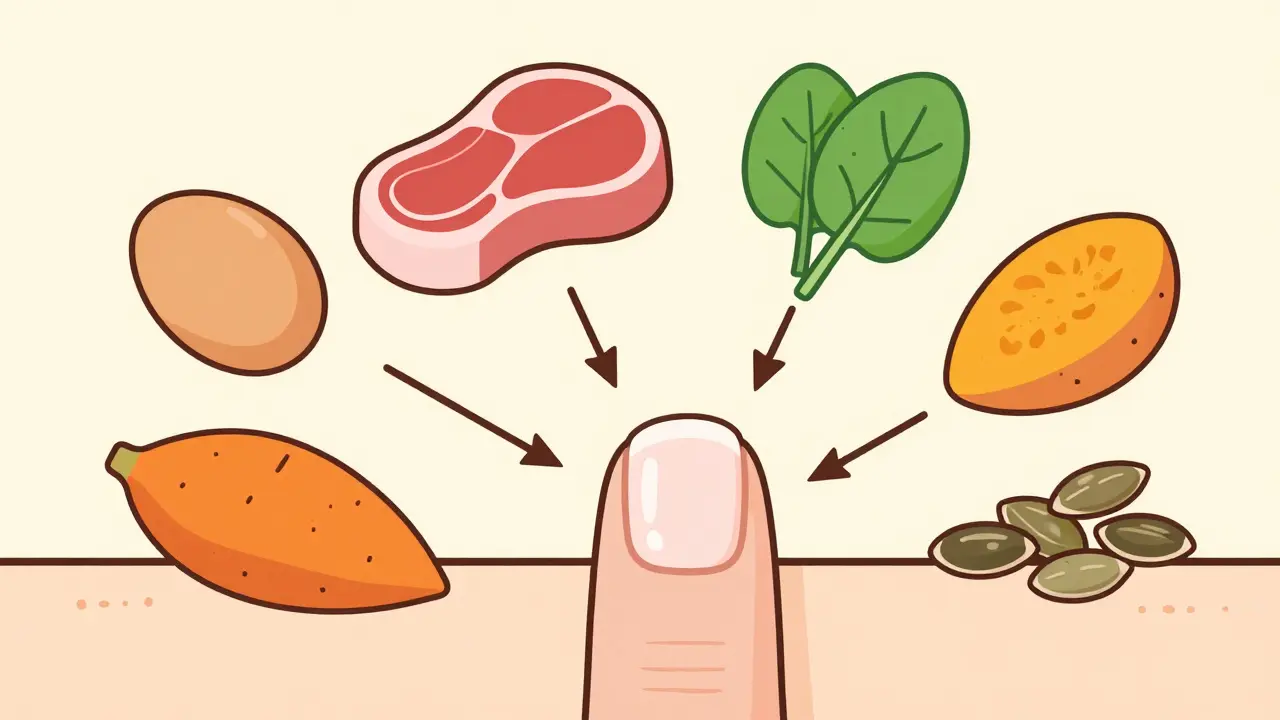 Питание для ногтей: яйца, мясо, овощи и орехи укрепляют пластины