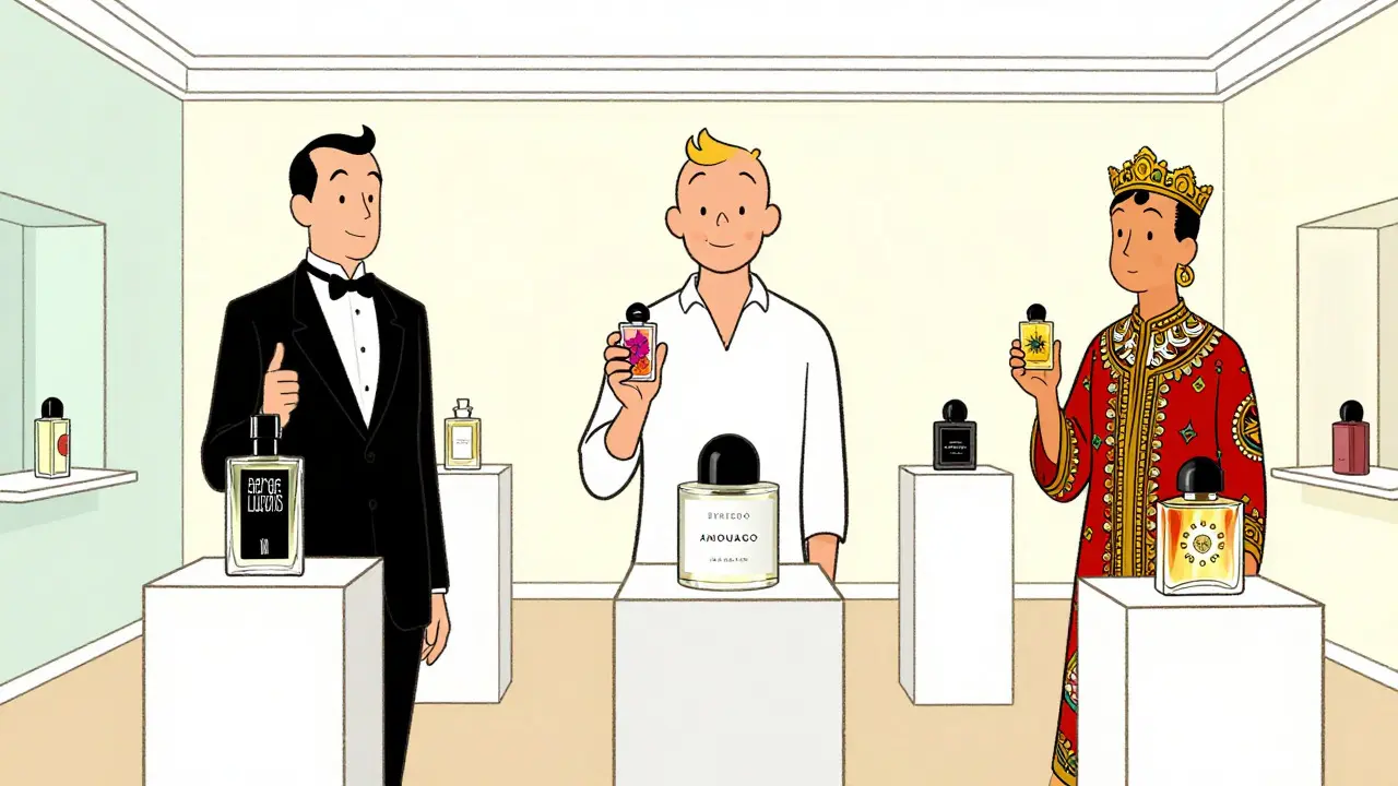 Галерея элитных брендов духов: Serge Lutens, Byredo, Amouage